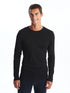 LC Waikiki Crew Neck Long Sleeve Combed Cotton Men's T-shirt